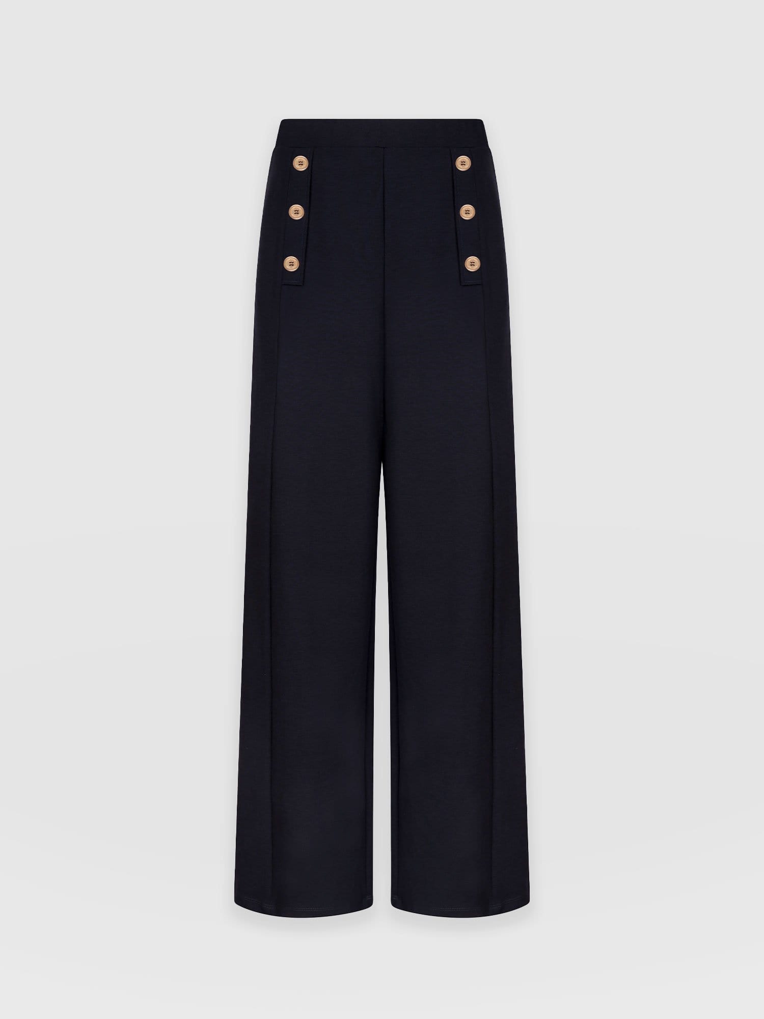 Chelsea Pant Navy Jersey - Women's Trousers | Saint + Sofia® EU